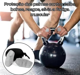 MHSHOP Luva Academia Feminina e Masculina – Grip Crossfit, Luva de Musculação com Protetor Palmar, Antiderrapante, Ideal para Treino, Academia, Crossfit e Exercícios Luvas de Borracha Com Estojo