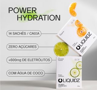 LIQUIDZ – Eletrólitos Sem Açúcares – Sabor Limonada Tropical – Kit 1 Caixa – 14 sachês