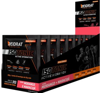 Isotonic Active Hydration – 20 Sachês de 33g Laranja – Reidrat