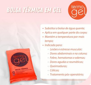 Bolsa Térmica, Termogel, Grande, Laranja