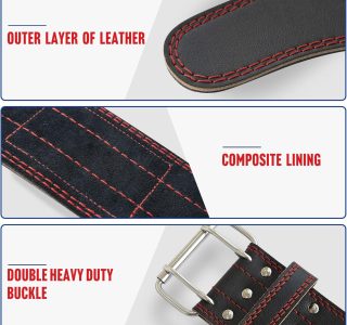 Elevens Cinto de levantamento de peso, cintos de musculação, cintos de ginástica de couro para treinamento de força, suporte de elevação para homens e mulheres