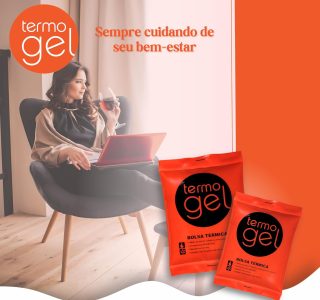 Bolsa Térmica, Termogel, Grande, Laranja