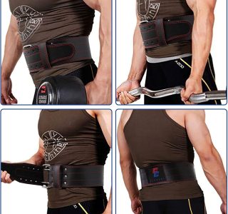 Elevens Cinto de levantamento de peso, cintos de musculação, cintos de ginástica de couro para treinamento de força, suporte de elevação para homens e mulheres