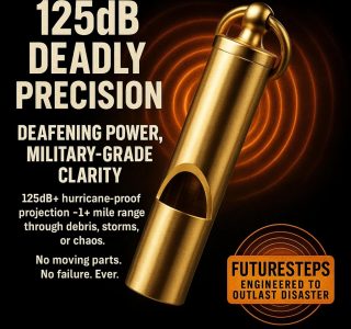 Apito de latão mais alto | Melhor apito de emergência premium | Uma peça | Apito de sobrevivência ao ar livre | Chaveiro ou pendurar em seu pescoço e levá-lo para qualquer lugar!