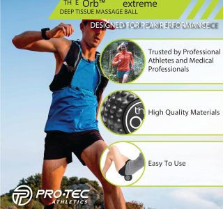 Pro-Tec Athletics Esferas, variam em tamanho e cor, massagem profunda nos tecidos, alívio muscular, isquiotibiais, quadríceps, panturrilha, bola de massagem multidirecional, melhora o desempenho,