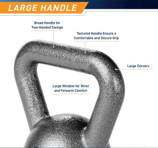 Marcy Hammertone Kettle Bells – Pesos de treino HKB de 10 a 25 kg
