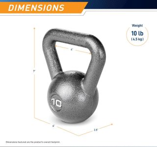 Marcy Hammertone Kettle Bells – Pesos de treino HKB de 10 a 25 kg