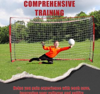 BaseGoal Gol De Futebol, Rede De Futebol, Gols De Futebol Para Quintal, Com Estrutura De Arco, Base De Metal Dobrável E Escada De Agilidade