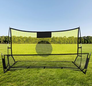 Rede De Rebote De Futebol Portátil, Rede De Gol De Futebol 2 Em 1 Para Passes E Vôlei, Treinador De Futebol Para Treinamento Em Equipe Ou Solo, Equipamento De Prática De Futebol, 7 Pés * 4