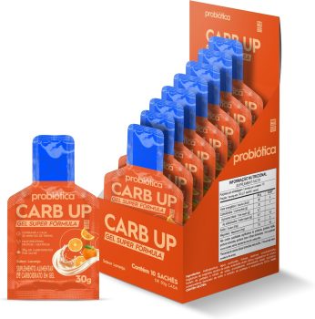 Probiótica Carb Up Energy Gel (300G) Caixa 10 Unidades – Sabor Laranja