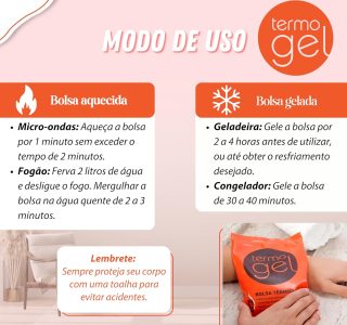 Bolsa Térmica, Termogel, Grande, Laranja