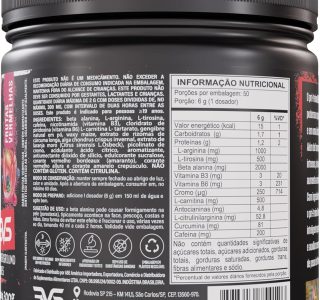 3VS Nutrition Pré-Workout Beast Burn 300g – Suplemento Pré-Treino Fórmula Única com Cafeína, Beta Alanina, L-Carnitina, Citrulina, Morosil® e Cúrcuma – 50 Doses 300gr Sabor Frutas Vermelhas