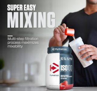 ISO 100-100% Hidrolyzed (640g), Morango (600g)