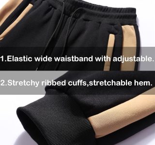 GXAMOY 2 peças de agasalho masculino para corrida e esportes com cordão na cintura