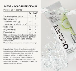LIQUIDZ® – Eletrólitos Zero Açúcares – Sabor Limonada Tropical – Kit 1 Caixa – 6 sachês