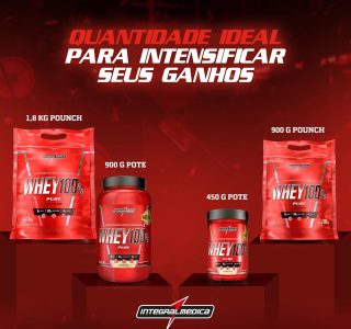 Integralmedica Whey 100% Pure 900G – Baunilha