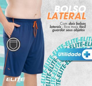 Kit 2 Bermudas Calção Academia Elite Masculina Dry Fit Esportiva