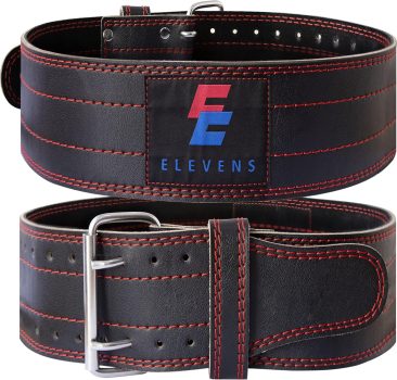 Elevens Cinto de levantamento de peso, cintos de musculação, cintos de ginástica de couro para treinamento de força, suporte de elevação para homens e mulheres