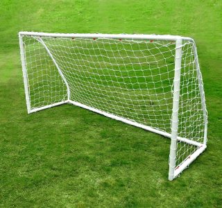 Par de Rede para Mini Gol Fio 2 Malha 10 Branca