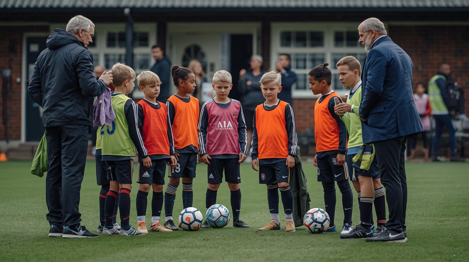 Criar Uma Imagem Realista Que Descreva O Texto Sobre Futebol Soccer O Papel Dos Scouts E Agentes No Futebol De Base